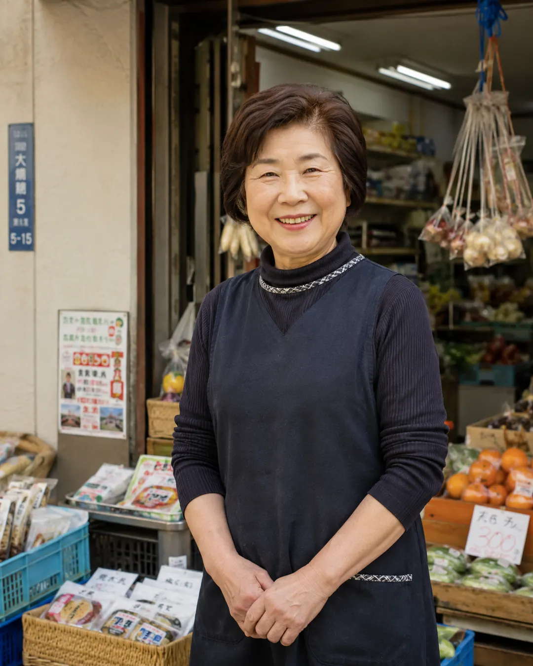 Market shop host portrait